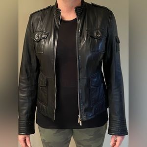 Tory Burch Leather Jacket Size 10